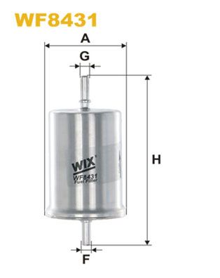 WIX FILTERS Топливный фильтр WF8431